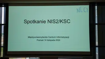 Slide from presentation. Meeting NIS2/KSC